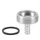 Beer Faucet Adapter Stainless Steel 1/4in Bore Beer Tap Faucet Attachment Adapter Accessories Easy Installation