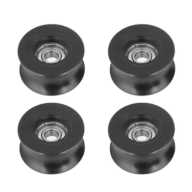 U- Pulley Roller 0840UU U Type Wheel for Hardware Doors Windows Track Drive Mechanical Equipment 8x40x20.7mm 4pcs