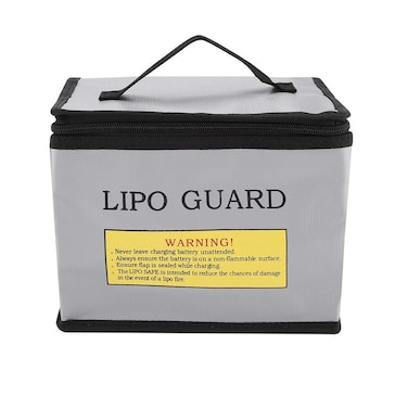 Lipo Safe Bag Fireproof Explosion-Proof Lipo Battery Storage and Charging Protective Case Pouch Portable Double Zippers Safety Storage Guard