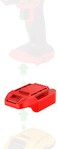 NovaQuantic Adapter Upgrade for Bauer 20V Cordless Tools - Compatible with DeWalt 20V MAX Li-Ion Batteries for Power Supply, No Charging Function - (New Version) - Adapter Only