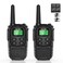 MaxTalker Walkie Talkies Long Range for Adult, MT10 Rechargeable Walkie Talkies FRS Two Way Radio, NOAA, 1200mAh Li-ion Battery USB-C Cable, LED Flashlight, VOX Walkie Talkie for Hiking Camping 2Pack