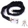 WANLIAN Heavy Duty Motorcycle Chain Lock, 8mm, 3 Keys, 39.76 in, Black
