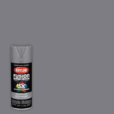 Krylon Fusion ALL-IN-ONE2914 Matte Deep Gray 12 Oz