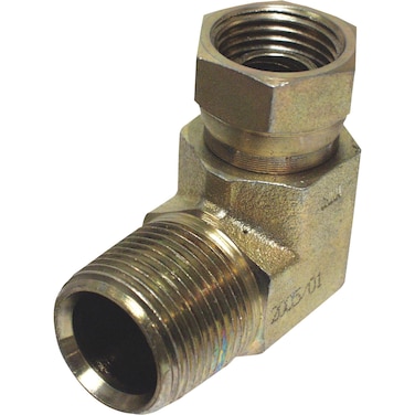 Universal Apache Straight 90 Degree Swivel Adapter - 3/4in. F NPSM x 3/4in. F NPTF