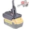 JJXNDO V8 Adapter for Dewalt 20V Lithium Battery Converter to Replace for Dyson V8 Battery, Works with Dyson V8 Series Animal Absolute Vacuum Cleaner Installation Parts(Adapter Not Battery)