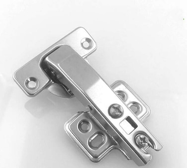 [2 pcs] Corner Cabinet Hinge Expandable 90 Degree Soft Close Hinge with 180 Degree Closure Angle for Cabinet Corner Doors [4 Holes]