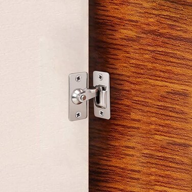 90 Degree Door Lock Stainless Steel Safety Angle Locking Latch for Push/Sliding/Barn Door