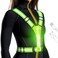 Cabbqiu LED Reflective Running Vest - light up Running vest with 3 Light Mode, Reflective Vest &amp; Running Lights for Runners, Rechargeable Night Running Gear - Reflective Belt Safety Vest for Women Men