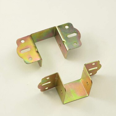 Bed Support, Metal Bracket, Bed Corner, Bed Hinge, 40mm Square Bracket, Furniture Fixed Bed Hardware Accessories (2PCS)
