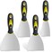 4 Pack Putty Knife Scraper, 2" 3" 4" 5" Putty Knife Set, Stainless Steel Putty Knife Scraper, Wallpaper Scraper Paint Scraper Tool for Spreading Drywall Spackle &amp; Mud, Taping, Scraping Paint