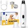 Bonve Pet Nail Grinder for Dogs - Upgraded Dog Nail Trimmers Super Quiet, 2 Speeds, Rechargeable, 2 Grinding Wheels for Small Large Dogs &amp; Cats
