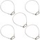 Lsqurel 5 Pack Stage Light Safety Cable Stainless Steel Security Wire for Lighting, Luggage, Garage Goor, Camera