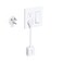 TROND Flat Outlet Extender with 6 Inch Cord - Flat Plug Extension Outlet Splitter Adapter, Electrical 3 Way Multi Wall Plug Extender for Home Office Dorm Room Cruise Ship Travel Essentials, White