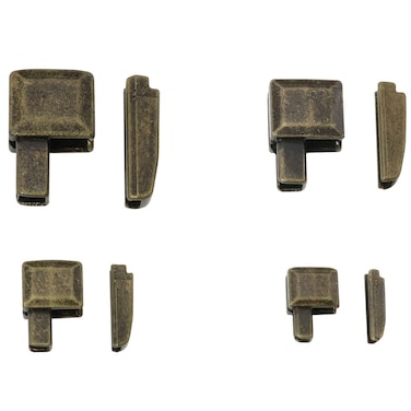CZQC Zipper Repair Kit 16 Sets #3#5#8#10 Metal Zipper Latch Slider Retainer Insertion Pin Zipper Bottom Zipper Stopper Bronze