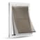 PetSafe Extreme Weather Aluminum Dog Door, Energy-Efficient, 3 Flaps for Insulation, Large, for Exterior Doors, Built for Extreme Weather (White - Large)