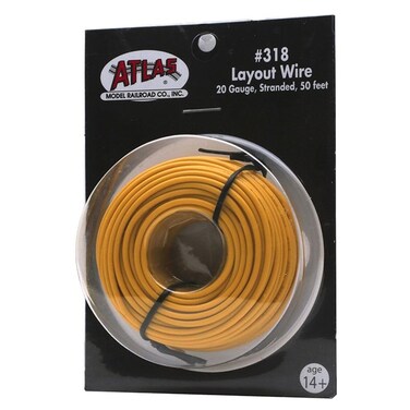 50' Stranded Wire, 20 Gauge/Yellow