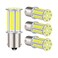 RVZONE 1156 1141 1003 7506 BA15S 1383 Led white RV Interior Light   Super Bright 4014 105-SMD LED Replacement for 12 Volt RV Camper Trailer Boat Trunk Interior Lights 4-Packs