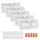RVZONE 12V Led RV Ceiling 1100 Lumen Double Dome Light   RV Interior Lighting Fixture for RV Trailer Camper Truck Van Boat Car (5 Pack Natural White 4000-4500K)