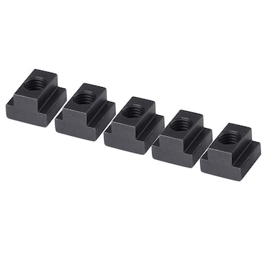 M12 t Slot - T Slot Nuts 5 pcs Black Oxide Finish T Slot Nuts M12 Threads Fit Into T-Slots in Machine Tool Tables