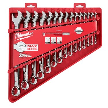 Milwaukee 15pc Combination Wrench Set - SAE