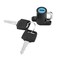 Universal Helmet Lock Motorcycle, Duokon Universal Motorcycle Motorbike Bike Helmet Lock Hanging Hook with 2 Keys Set Black