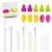 Lechchy Needle Threaders Tool Set for Hand Sewing, Sewing Machine, DIY(5 Pcs Gourd Shaped Threaders + 5 Pcs Thumb Shaped Threaders + 2 Pcs Drawstring Threaders + 2 Pcs Stitch Removers + 5Pcs Needles)