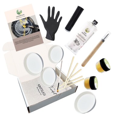 Bio Kintsugi Repair Kit, Food Safety Bio Resin Kintsugi Kit, Bio Based - Dishwasher Safety - Repair Your Meaningful Objects with Bio Glue, Perfect for Beginners, Japanese Art Kintsugi Craft