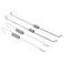 Qiilu Duokon gx160 Spring Kit, 2 Sets Metal Throttle Return Spring Speed Control Governor Link Rod for GX140 GX160 GX200