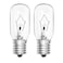 Belleone 2pcs Microwave Bulb WB36X10003-130V 40W Oven Light Bulb Compatible with GE LG Frigidaire Kenmore, Universal Type Stove Incandescent Warm White Light Lamp Replacement E17 Base Socket