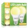 Wiyifada 3 Way LED Light Bulbs 2 Pack, 3 Way Light Bulbs 30 70 100 Soft White 3000K,E26 Medium Base A19 Three Way Light Bulbs, Indoor 3-Way Light Bulbs for Reading