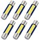 Anourney 6PCS 28mm 29mm 6614F Festoon LED Car Bulb, Extremely Bright 9-SMD 4014 chips 6641 6612F LED Bulb, Fit for Vanity Mirror Lights and Sun Visor Lights, 6000k White
