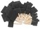 Katzco Poly Foam Brushes with Wooden Handles - 25 Pack for Any Professional Paint Job, Oil Stain, Watercolor, Art &amp; Craft Project - Use for Professional and Amateur Projects