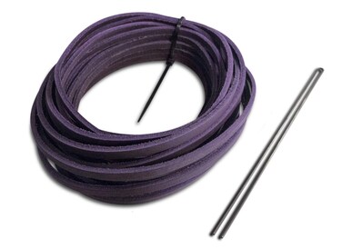 Rawlings   Glove Re-Lace Pack   Baseball/Softball   Standard 3/16" X 72" Laces with Tool   Purple