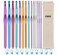 OWill 24 PCS Crochet Hooks,High Quality Coloured Aluminium Crochet Needles for Crocheting Yarn, Ergonomic Handle Crochet Hook Set,Crochet Needle Set Suitable for Beginners Adults