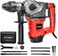 AOBEN Rotary Hammer Drill with Vibration Control and Safety Clutch,13 Amp Heavy Duty 1-1/4 Inch SDS-Plus Demolition Hammer for Concrete-Including 3 Drill Bits,Flat/Point Chisels.