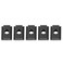Qiilu 5 Pack Iron T-Slot Nuts, Ideal T Slot Nut for Tacoma Truck Bed Deck Rails