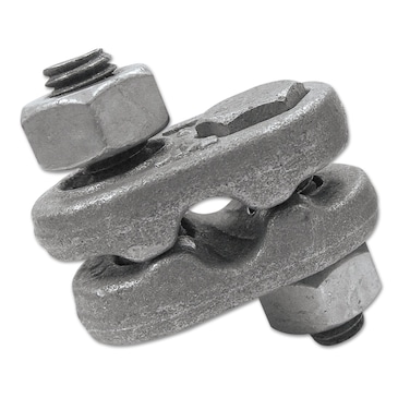 CM Columbus McKinnon M2551 Mid-Grip Wire Rope Clip, 5/8", Galvanized Forged Steel