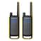 Motorola Solutions Talkabout T475 Extreme Two-Way Radio Black W/Yellow Rechargeable Two Pack