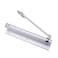 Automatic Door Closer 35kg Home Use Concealed Door Spring Hinge Buffer Punching Automatic Door Closer Arm (Matte Silver)