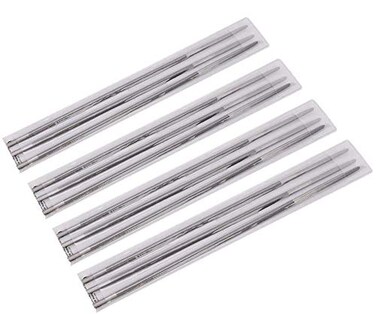 TOPINCN 12 Pcs Chainsaw Sharpener File Kit Bearing Steel Round Chain Saw File Portable Woodworking Chainsaw Accessories Tools 4mm 5/32in