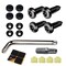 4 Set Black Anti Theft License Plate Screws Kits, Rustproof Stainless Steel Car Tag Plate Mounting Hardware, M6 (1/4&quot;) Tamper Proof Screws for Front Rear Frame Holder Mounting