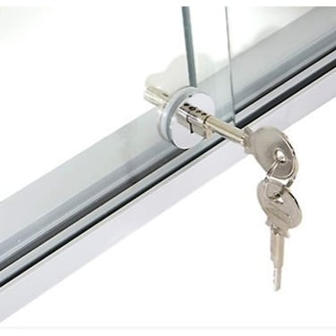 Glass Sliding, Round Glass Lock. Mobile Door Lock Jewelry Cabinet Glass Lock