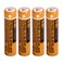 pingju NI-MH AAA Rechargeable Battery 1.2V 550mah 4-Pack hhr-55aaabu AAA Batteries for Panasonic Cordless Phones, Remote Controls, Electronics