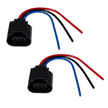 9008 H13 Female Socket Plug Wire Harness Adapter Connector for H13LL Headlights Lamps Bulbs (2pcs/pk)