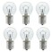 Lava Lamp Bulb, 6 Pack 25 Watt Lava Lamp Light Bulb, S11 E17 Base 120 Volt Lava Lamp Replacement Bulb for 14.5 Inch Glitter and Lava Lamps - Dimmable - Warm White