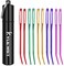 KYUEWRT 10Pcs Yarn Darning Tapestry Needle,Large Big Eye Weaving Needle Bent Needles with Aluminum Storage Tube