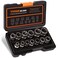 THINKWORK Bolt Extractor Set, 13+1 Pieces Impact &amp; Nut Remover Stripped Lug Remover, Extraction Socket Set for Removing Damaged, Frozen, Rusted, Rounded-Off Bolts, Nuts Screws