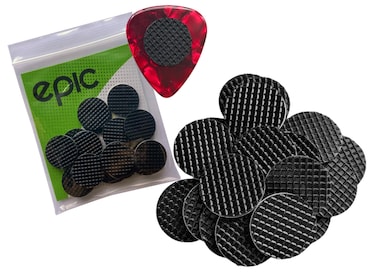 Epic Accessories 20-Pack Grips for Guitar Picks Stop Dropping your Guitar Picks while Playing Non-sticky Stays in your Hand Epic Accessories (comes with grips only)
