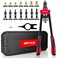 Rivet Nut Tool Kit, WETOLS 14-Inch Rivnut Tool Kit with 7 Metric and SAE Mandrels, Professional Nutsert Tool Kit with 70Pcs Rivet Nuts Assortment Kit, Manual Rivet Nut Gun with Rugged BMC Case
