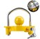 Funmit Trailer Lock Universal Coupler Ball Lock Fits 1-7/8", 2", and 2-5/16" Couplers, Boat Camper Accessories for Travel Trailers Adjustable Heavy-Duty Steel Hitch Lock Yellow